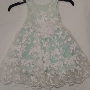 Dress Mint green and white lace size 3